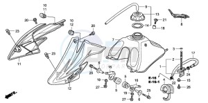 CRF80F 100 drawing FUEL TANK