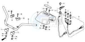 TRX350TE RANCHER ES drawing HANDLE PIPE (2)