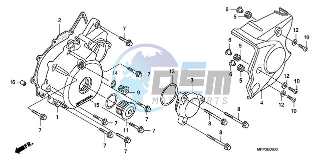 LEFT CRANKCASE COVER