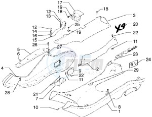 X9 500 drawing Side coverings-Spoiler