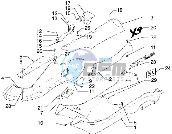 Side coverings-Spoiler