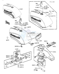 ZX 750 A [GPZ 750] (A1-A2) [GPZ 750] drawing FUEL TANK