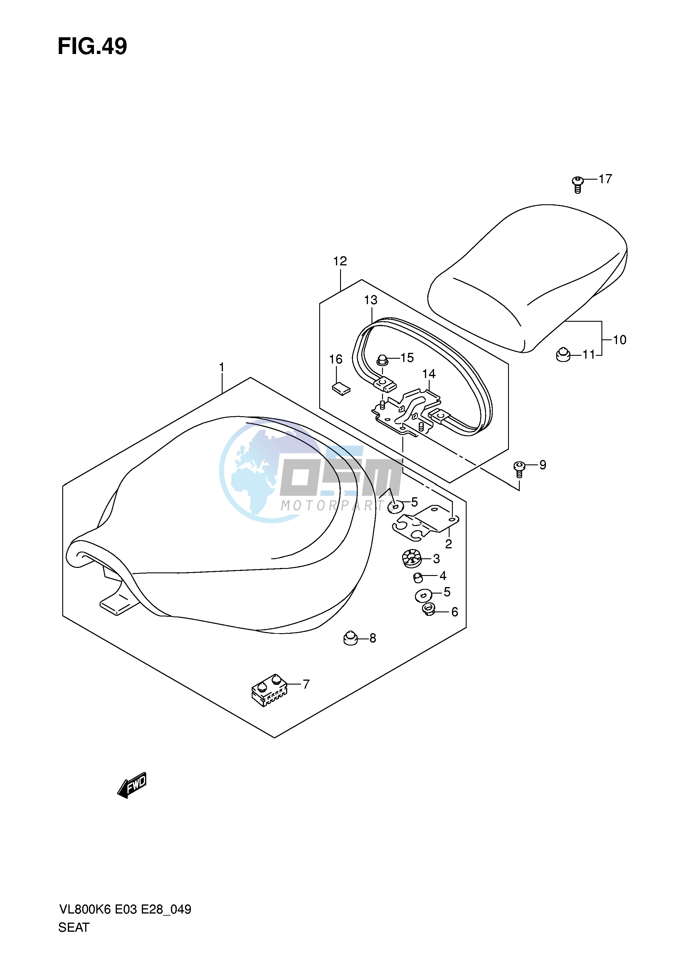 SEAT (VL800K6 K7 K8)