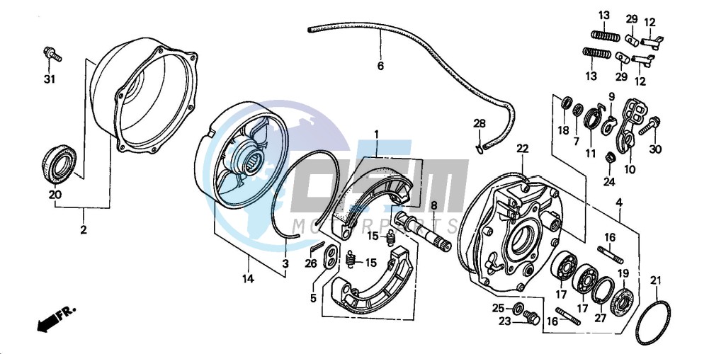 REAR BRAKE PANEL