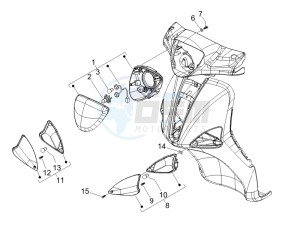 Liberty 125 4t Delivery e3 Single drawing Head lamp - Turn signal lamps