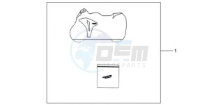 CBR1000RA9 BR / ABS MME drawing INDOOR CYCLE COVER