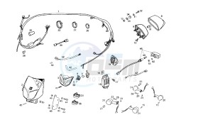 SENDA SM X-TREM - 50 CC EU2 drawing WIRING HARNESS