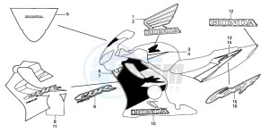 CBR600F4 drawing STRIPE (CBR600F4)