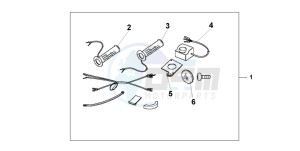 CB250 TWO FIFTY drawing GRIP HEATER ALL CB'S