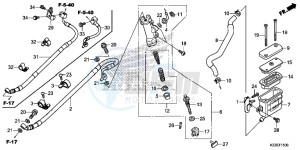 CRF250LAH CRF250LA ED drawing REAR BRAKE MASTER CYLINDER