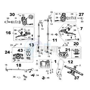 GEOPOLIS 250SC EU drawing BRAKE SYSTEM