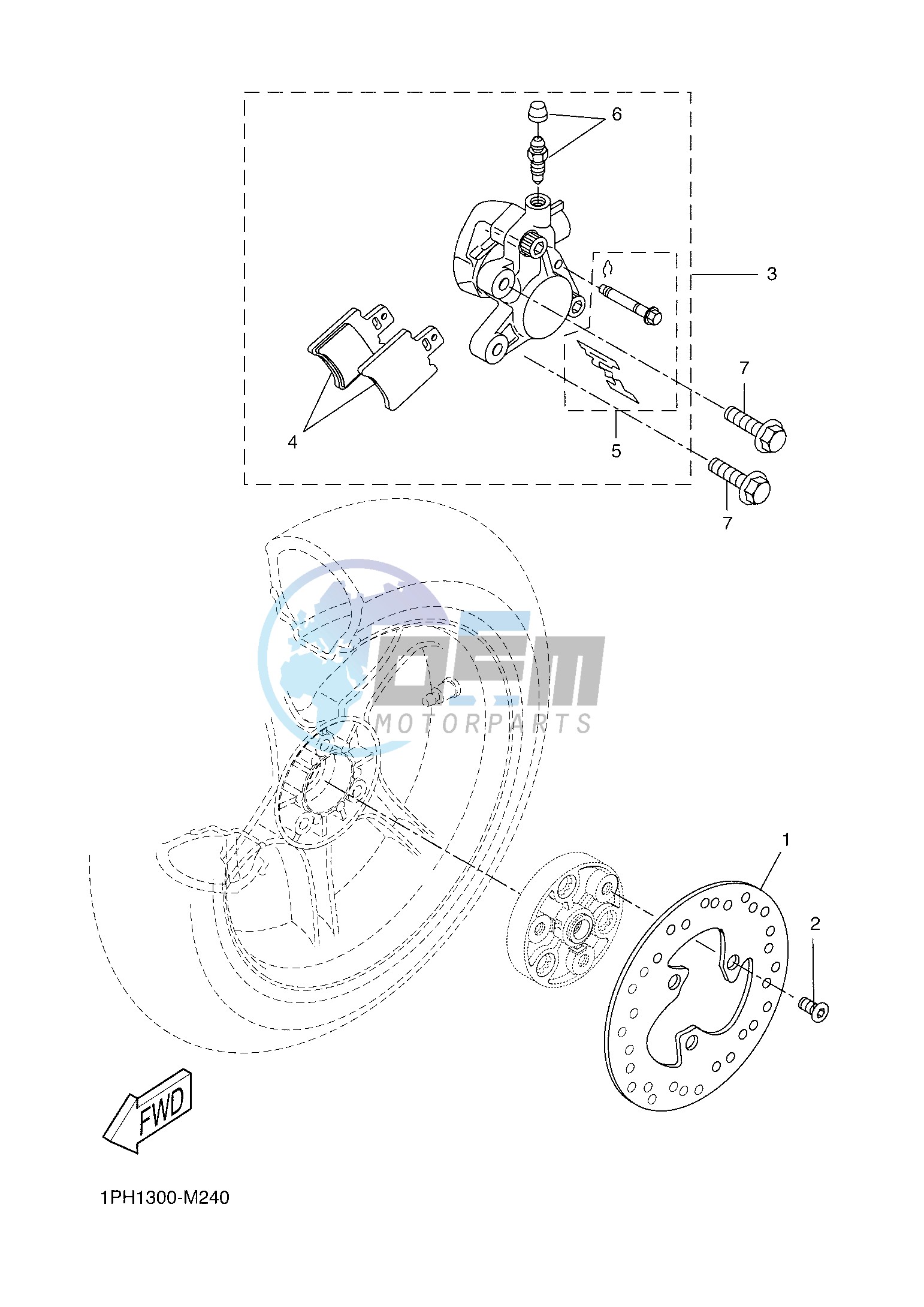 REAR BRAKE CALIPER