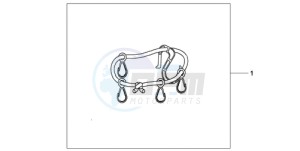 ST1300A9 Korea - (KO / ABS MME) drawing PANNIER INNER BAND SET