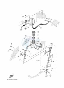 MT-09 MTN890 (B7N1) drawing REAR MASTER CYLINDER