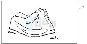 CBF1000T9 Ireland - (EK) drawing BODY COVER XL HONDA LOGO