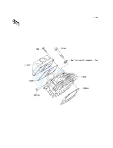 KAF 400 A [MULE 610 4X4] (A6F-AF) A7F drawing CYLINDER HEAD