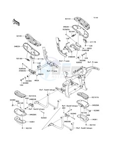 VN 2000 F [VULCAN 2000 CLASSIC LT] (6F-7F) F7F drawing FOOTRESTS