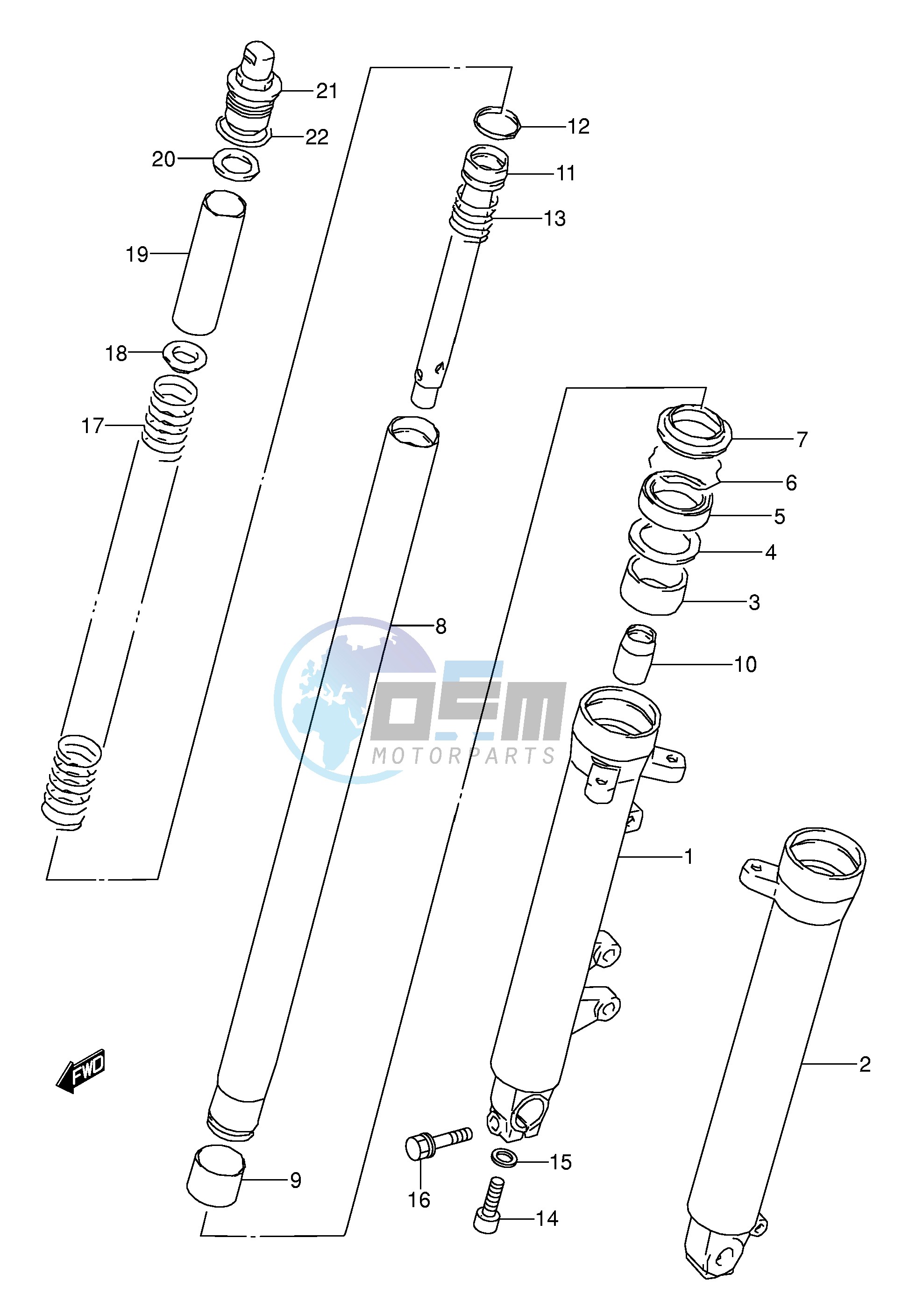 FRONT DAMPER (MODEL N P R S T)