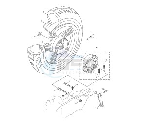 HW XENTER 150 drawing REAR WHEEL