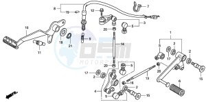 CBF1000S drawing PEDAL