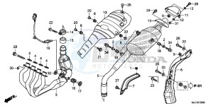 CBR600RAD CBR600RR ABS UK - (E) drawing EXHAUST MUFFLER