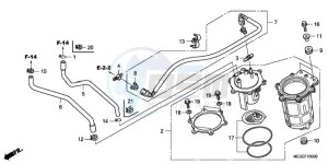 VT750CA9 KO / MK ST drawing FUEL PUMP