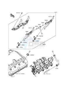 NINJA ZX-6R ZX600RFF FR GB XX (EU ME A(FRICA) drawing Top Feed Injecter