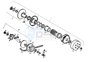 GP 1 - 50 cc drawing CLUTCH