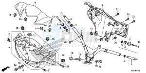 AFS110CSFF CB1000R 2ED - (2ED) drawing HANDLE PIPE/ HANDLE COVER