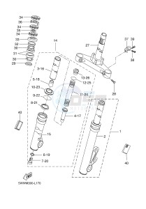 CW50 BOOSTER (5WWN) drawing FRONT FORK