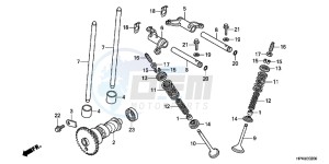 TRX420FMC drawing CAMSHAFT/VALVE