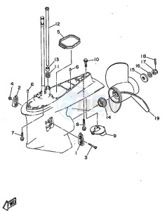 SL250AETO drawing LOWER-CASING-x-DRIVE