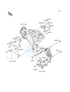 KRF 750 F [TERYX 750 4X4 NRA OUTDOORS] (F8F) C9FB drawing ENGINE MOUNT