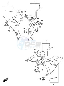 GSX-R1000 ARZ drawing SIDE COWLING (GSX-R1000AL8 E21) (FOR YKV)