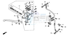 FES150 125 PANTHEON drawing FR. BRAKE MASTER CYLINDER