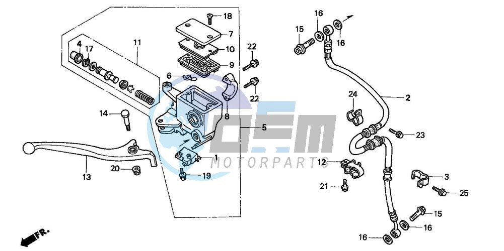 FR. BRAKE MASTER CYLINDER