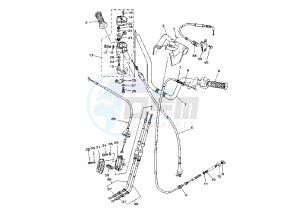 YFA BREEZE 125 drawing STEERING HANDLE -CABLE