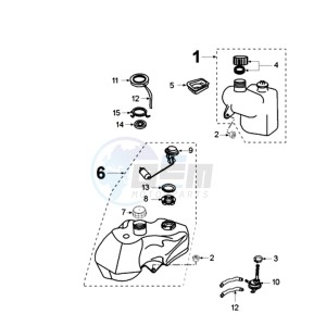 ELYSEO 100 FR drawing TANK AND PUMP FUEL GUAGE WITHOUT HARNESS