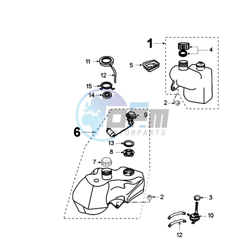 TANK AND PUMP FUEL GUAGE WITHOUT HARNESS