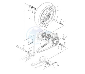 FZ6 S2 600 drawing REAR WHEEL