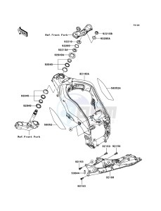 NINJA ZX-10R ZX1000D6F FR GB XX (EU ME A(FRICA) drawing Frame