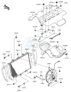 Z1000SX ZX1000WHF XX (EU ME A(FRICA) drawing Radiator