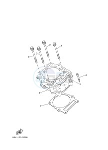 YXR700F YXR7FD RHINO 700 (1RBE 1RBF 1RBG 1RBH) drawing CYLINDER