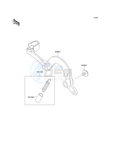 KDX 200 H [KDX200] (H6-H9) [KDX200] drawing BRAKE PEDAL