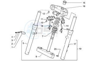 Cougar 125 drawing Fork