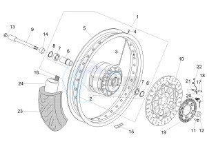 V7 III Special 750 e4 (NAFTA) drawing Front wheel