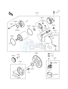 ZX 600 D [NINJA ZX-6] (D2-D4) [NINJA ZX-6] drawing STARTER MOTOR