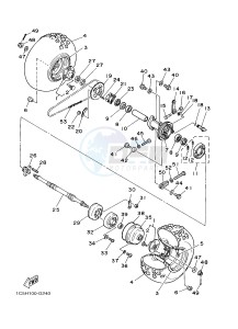 YFM125A YFM125GB GRIZZLY 125 (1PY2 1PY3 1PY1) drawing REAR WHEEL