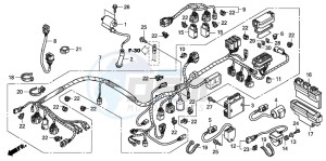 TRX420TM FOURTRAX drawing WIRE HARNESS