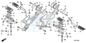 CBF1000S9 France - (F / ABS CMF) drawing STEP